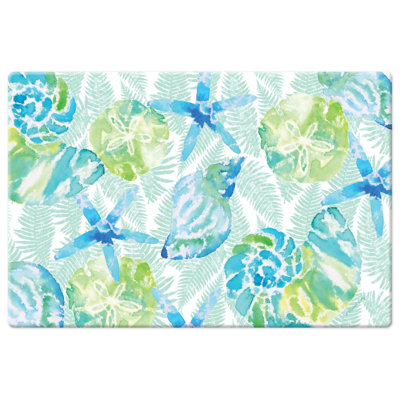 Isla Mona Coastal 30” X 20” Decorative Vinyl Low Profile Comfort Floor Mat