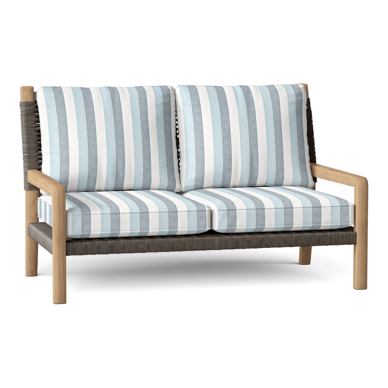 Hudson Outdoor 2 - Seat Loveseat, Hudson Charcoal Lace, Perigold Direction Dew
