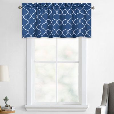 Kacey Cotton Blend Geometric Window Valance