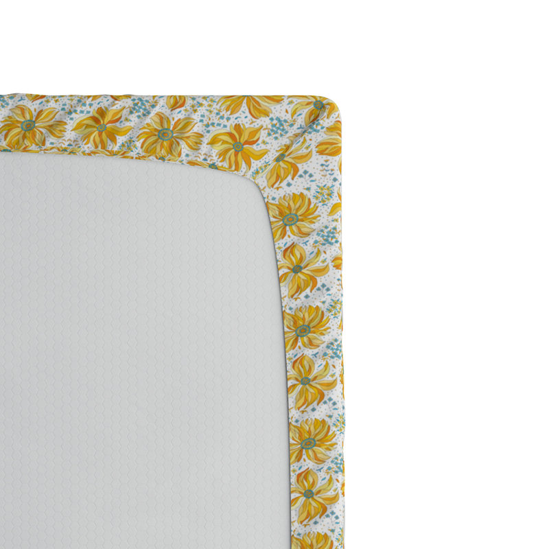 Spires Microfiber Floral Fitted Sheet, Full Fitted Sheet