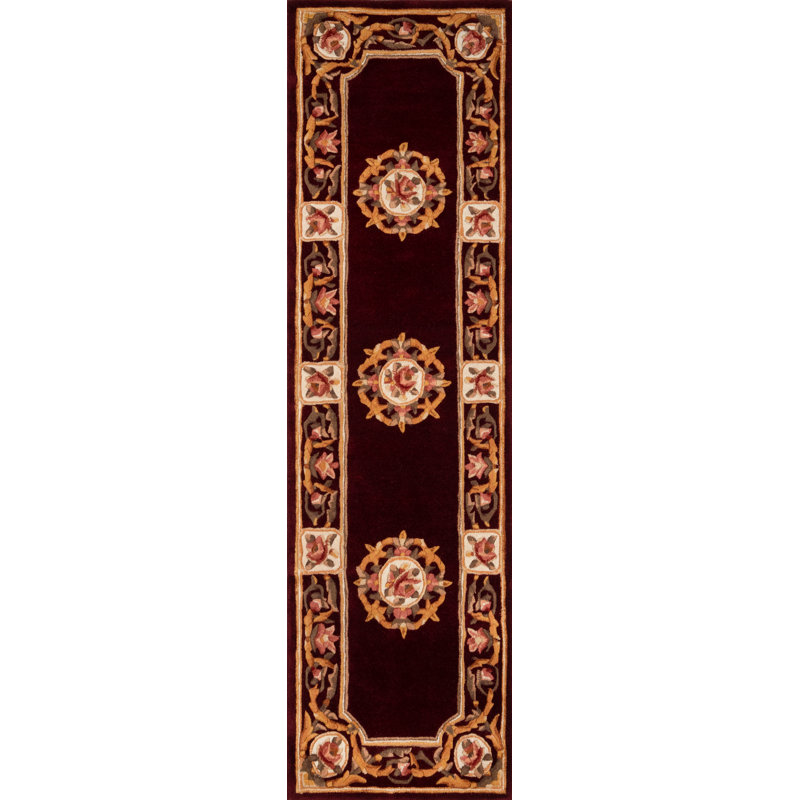 Aerith Wool Floral Indoor Rug, Runner 2'3" x 8'