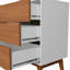 Commode 6 tiroirs Rio avec poignées intégrées et base en bois-1611642804