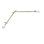 Tringle à rideaux simple Brasfield Curl