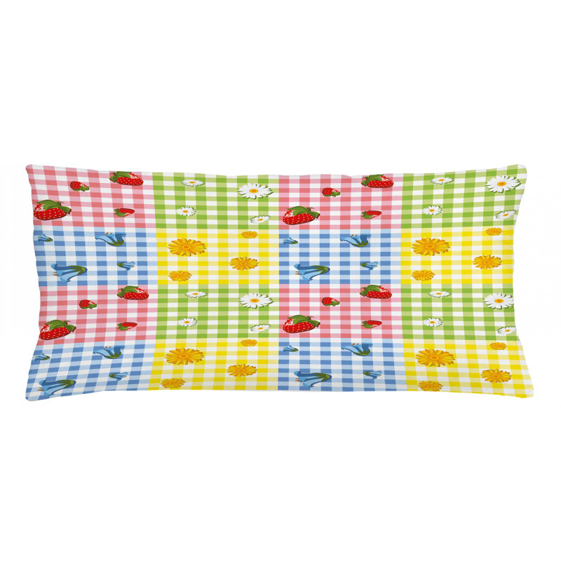 Plaid Pillow Cover, 16" x 36"