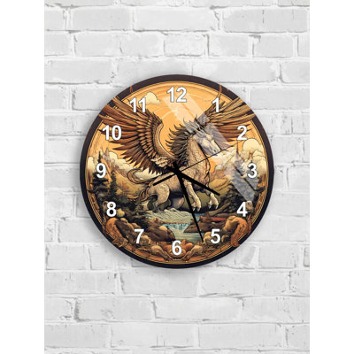 Horloge murale en verre trempé Pegasus