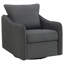 Fauteuil d'appoint pivotant rembourré en tissu-288161466