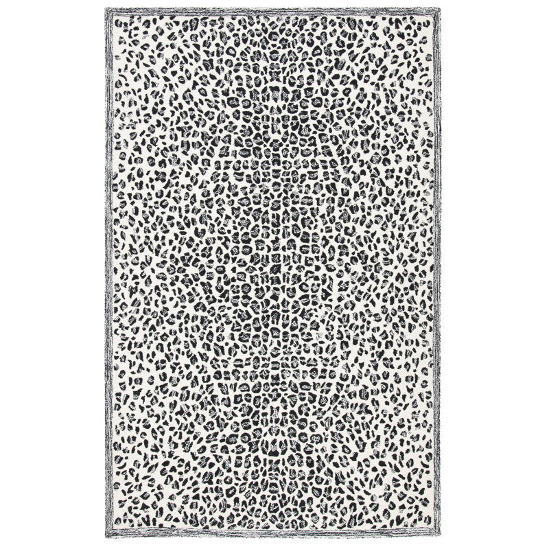 Tapis en laine et coton indien touffeté à la main Metro, Rectangle 4 pi x 6 pi