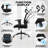 Heavy Duty Ergonomic Desk Office Chair, High Back Home Computer Chair With Adjustable Swivel 3D Armrests For Comfort Lumbar Supports Up To 400Lbs-664317152-664317153
