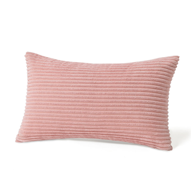 Coussin rayé, Rose