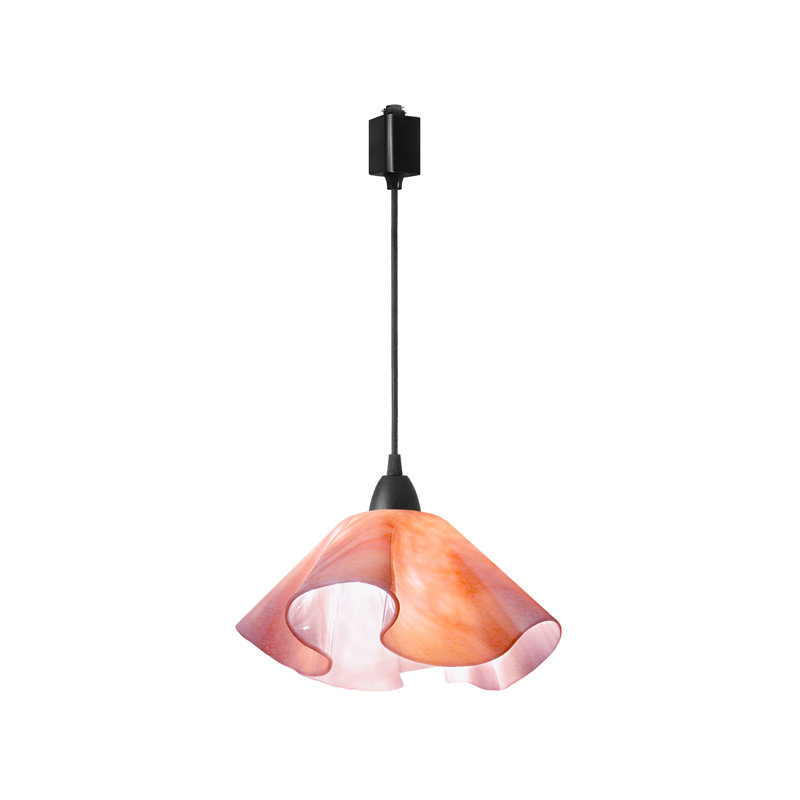 Luminaire suspendu Dale, Grand, Noir, Rose bisque