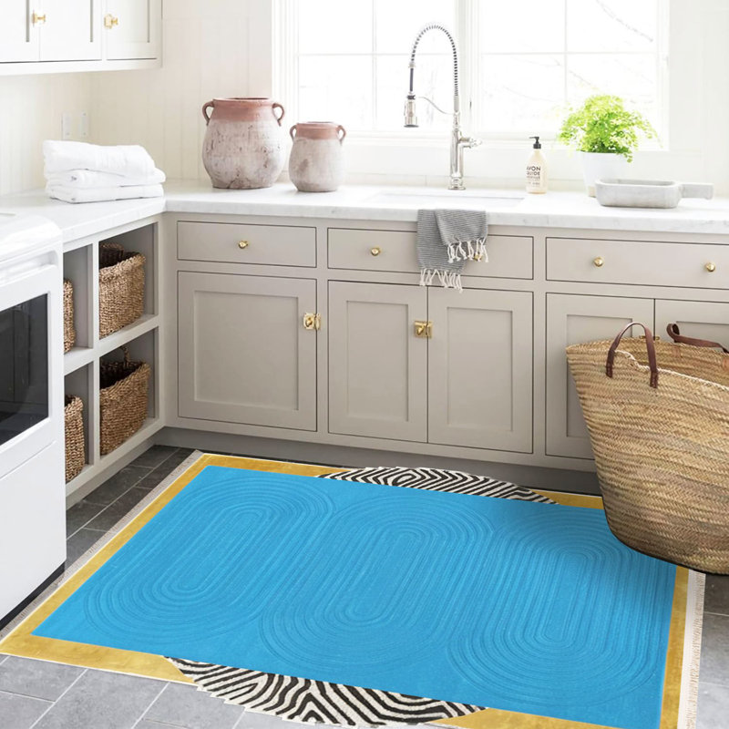 Tapis à motif tissé moderne Rio, Nouveauté 3 pi 3,37 po x 9 pi 10,11 po