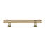 Polished Gold "Rivet" T-Bar Knurled Drawer Pull-1949401767
