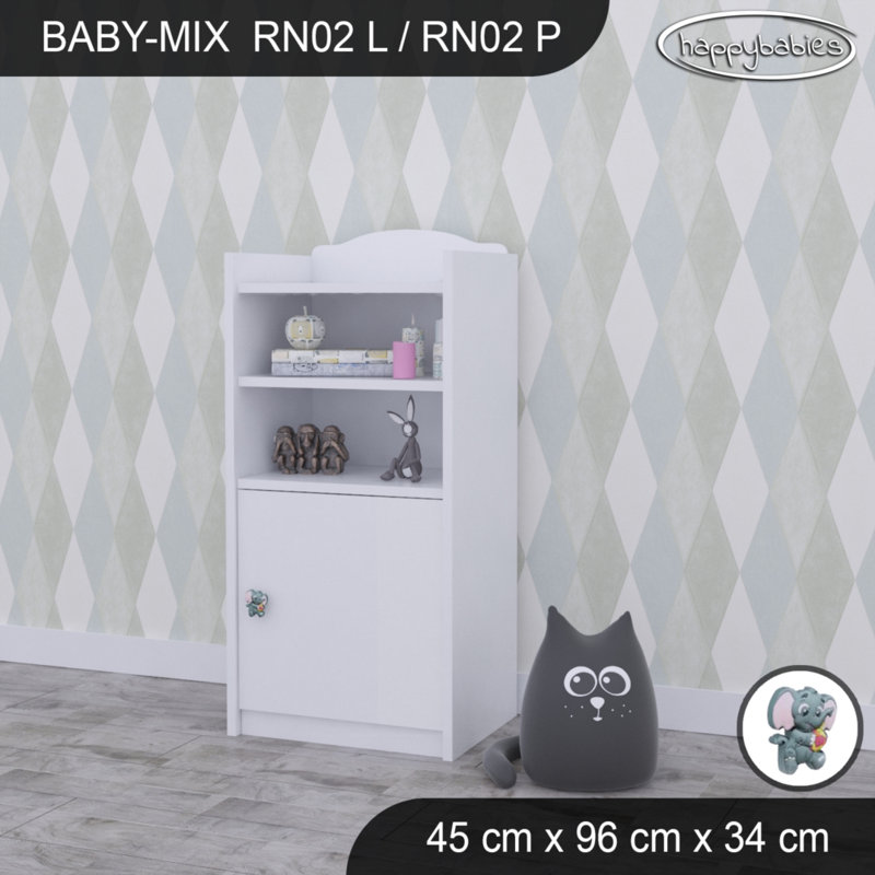 96cm H X 45cm W Kids Cube, White