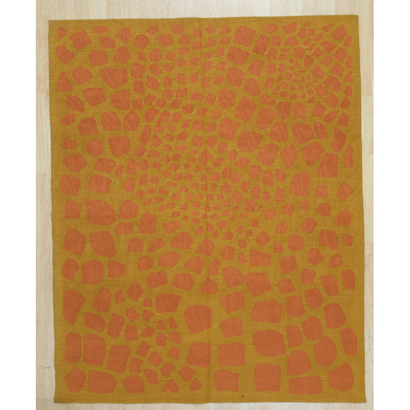 Tapis contemporain en laine Bradyinch Ruby Rust