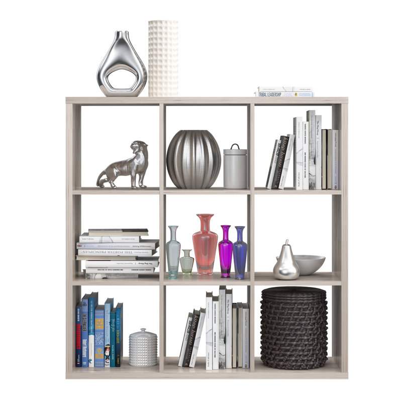 107.3cm H x 107.2cm W Standard Bookcase, Sand Oak
