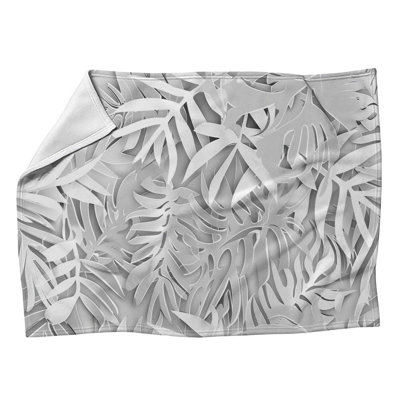 Jeté polaire monochrome