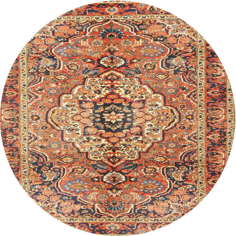 Saini Oriental Indoor Rug, Round 6'