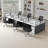 Rectangle 6 Person Benching Workstation with Cable