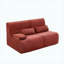 Canapé modulaire sans os 63,7 po, causeuse rouge pour salon, appartement et studio-129030424