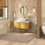 35.8'' Wall Mounted Single Sink Bathroom Vanity With Engineered Marble Top