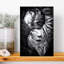 Yin and Yang Contemporary Cat Wall Art Print-709439443