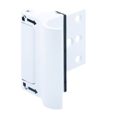 Prime-Line New and Improved Door Reinforcement Lock, Solid Brass with Integral Pull (Single Pack)