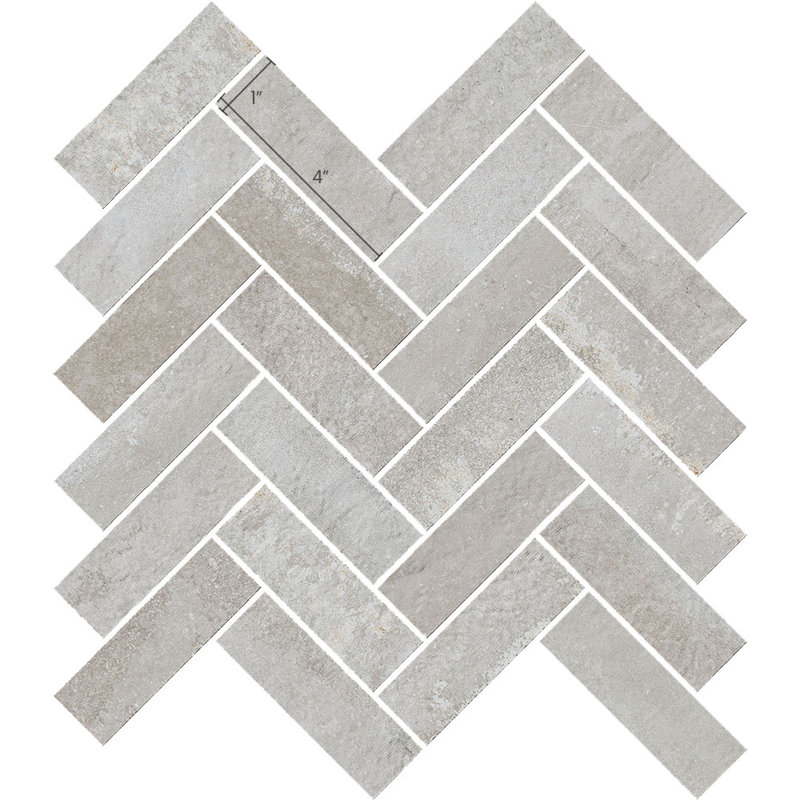 Tivoli 1 x 4 chevrons gris Mariluna, Gris