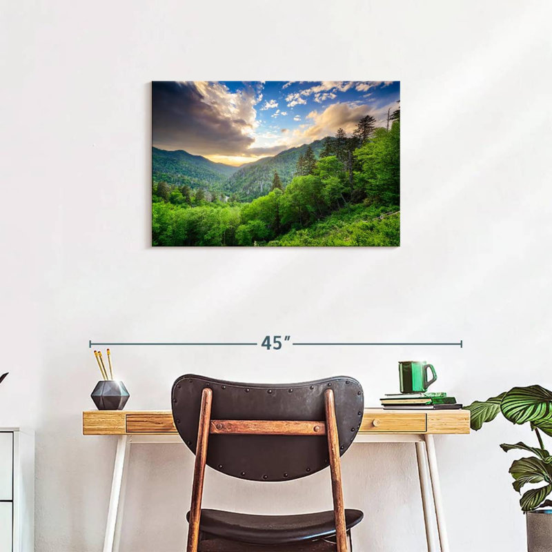 Alvord Newfound Gap At Sunset, 20'' H x 30'' W