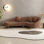 Chaises longues confortables en similicuir de bureau incurvées Comfy