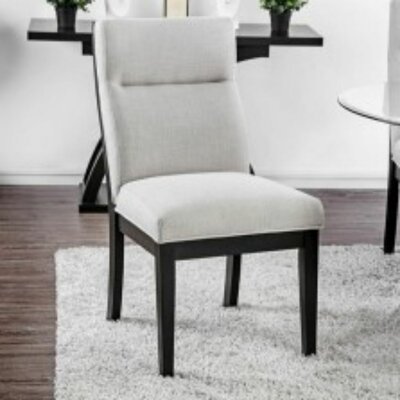 Maplesville Linen Upholstered Side Chair in Brown -  Orren Ellis, 4ABE6FA0CD70412C8C9AC345291C6692