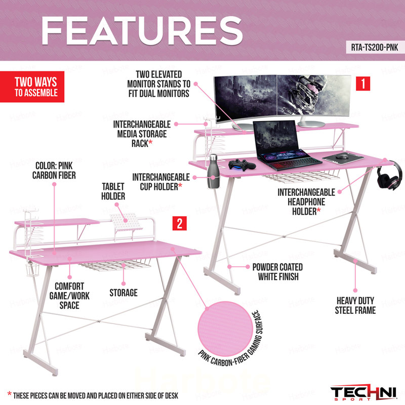 Bureau de jeu Techni Sport avec étagères