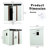 6Ft X 5Ft White Outdoor Metal Shed With Base, Galvanized Iron Build, Protected Panels, Sliding Door & Padlock, Transparent Endurance Plate, Uncomplicated Assembly Process - White, Frame Foundation,-122098285
