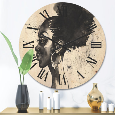 Horloge murale en bois
