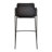 Wainaku Upholstered Bar Stool – Pub Chair with Powder-Coated Black Stainless Steel Base – Low-Back, Padded Faux-Leather Seat, Contemporary Accent Seating-1551404095