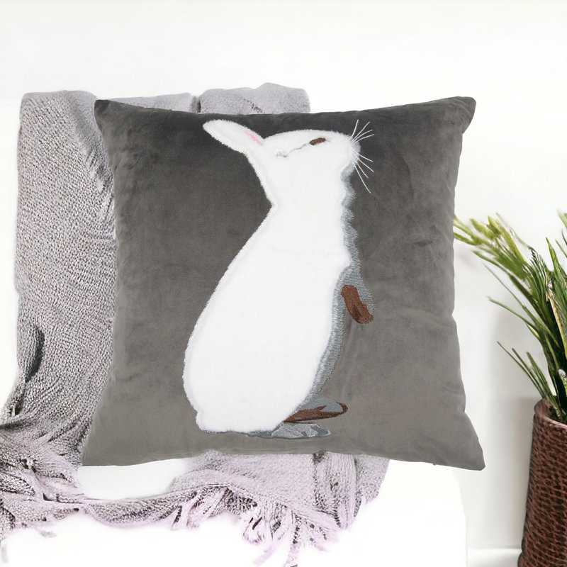 Coussin Rabbit, Gris
