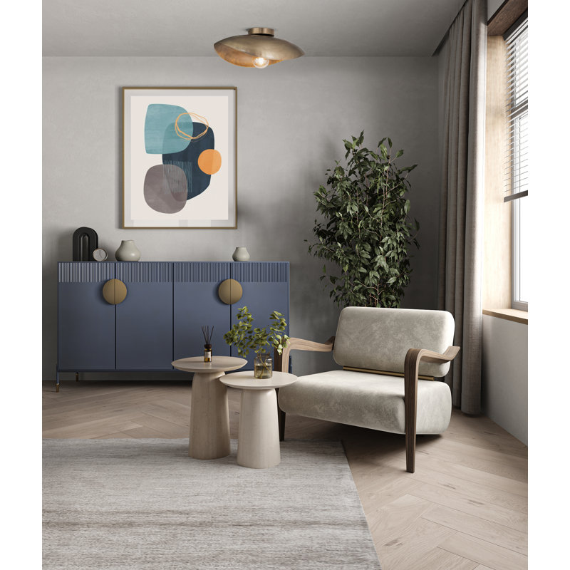 Luminaire suspendu en laiton antique Rouveroy