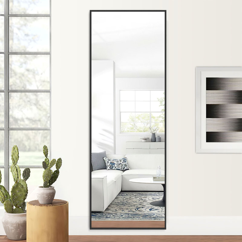 Miroir taille réelle, 47,24 po x 21,65 po, Noir