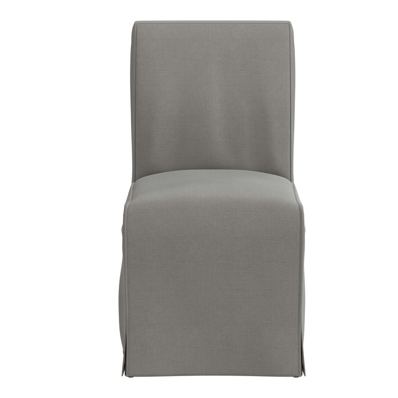 Chaise parsons rembourrée Sumatra, Lin classique gris