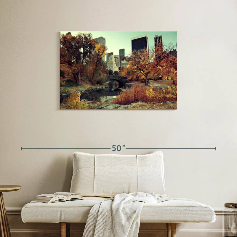 Ravi Central Park Autumn, 24" H x 36" W