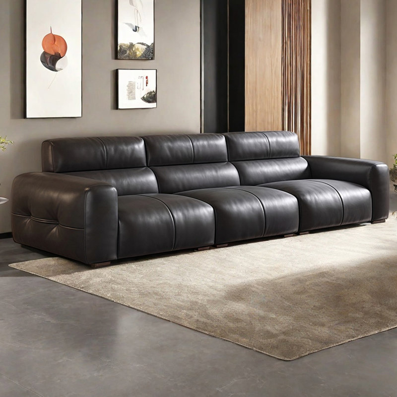 Canapé de style américain extrêmement simple, H 32,67 po x l 110,23 po x P 39,76 po