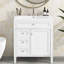 Meuble-lavabo 30,09 po avec rangement en résine-94399978
