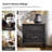 Satine Farmhouse Solid Wood Flute End Table with Built-In Outlet (Set of 2)-2125071246