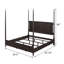 Manhart Brown Poster Bed-100095203
