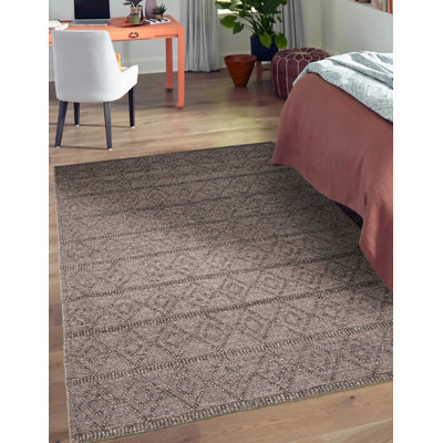 Tapis unique gris 6 pi 1 po x 8 pi 11 po Curtia