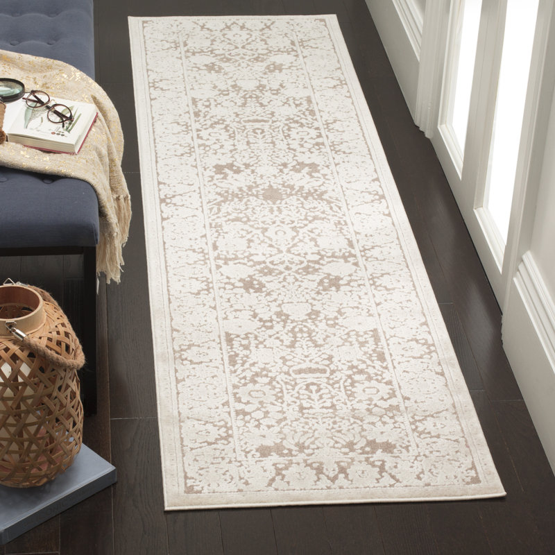 Tapis oriental beige / crème Calidi, Rectangle 2 pi 3 po x 3 pi