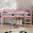 Twin Raised Loft Bed With Ladder-61052269