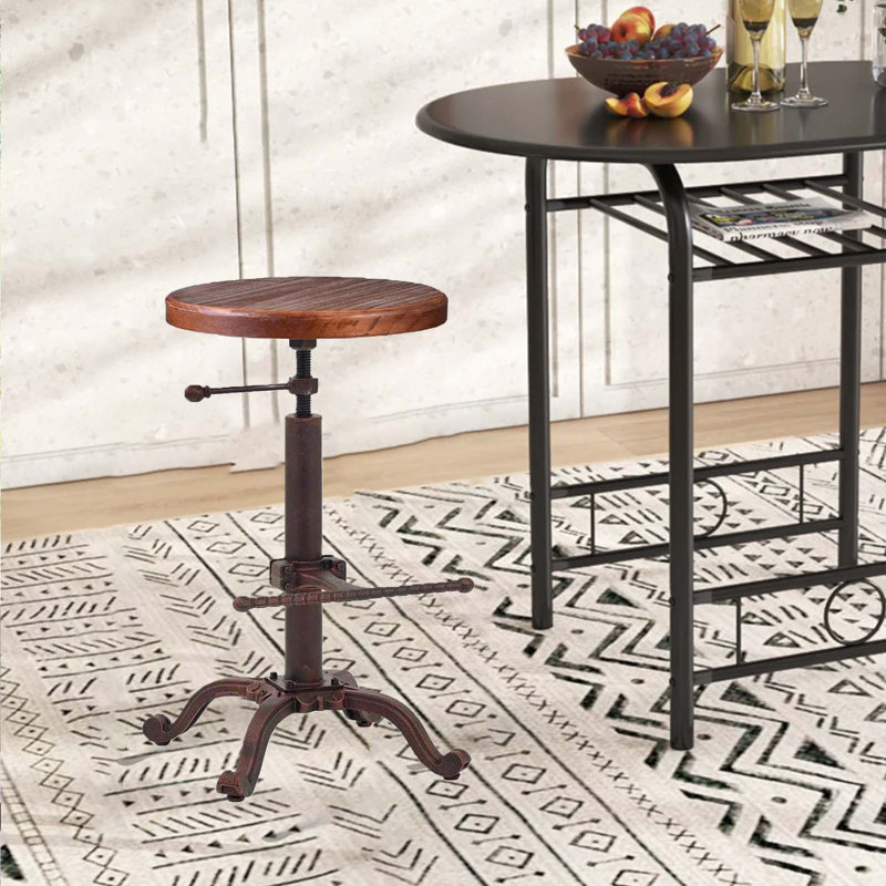 Tabouret Dicot, Brun / cuivre antique
