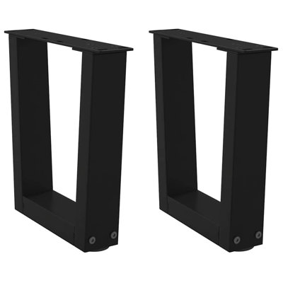 Dining Table Legs V-Shape 2 Pcs Steel