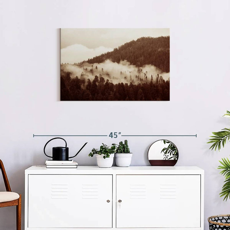 Alvord sépia Misty Forest, H 20 po x l 30 po