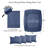 Southshore Fine Linens Vilano Springs Extra Deep Pocket 6-Piece Sheet Set, Ultra Soft Double-Brushed 110 GSM Microfiber Bedding, 21-Inch Deep Pocket, 4 Pillowcases, King, Dark Blue-86340229-86340212